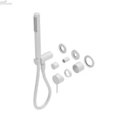 MECCA Wall Mount Handshower Divertor System Seperate - Trim Kits -HERA BATHWARE mecca wall mount handshower divertor system seperate trim kitsmatte whiteshower railsnero tapware 115732