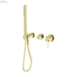 MECCA Wall Mount Handshower Divertor System Seperate -HERA BATHWARE mecca wall mount handshower divertor system seperatebrushed goldshower railsnero tapware 670632