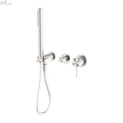 MECCA Wall Mount Handshower Divertor System Seperate -HERA BATHWARE mecca wall mount handshower divertor system seperatebrushed nickelshower railsnero tapware 558665