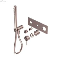 MECCA Wall Mount Handshower Divertor System - Trim Kits 13 MECCA Wall Mount Handshower Divertor System - Trim Kits -HERA BATHWARE mecca wall mount handshower divertor system trim kitsbrushed bronzeshower railsnero tapware 781073
