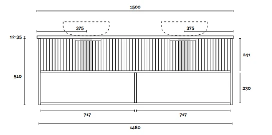 Merewether | 1500mm Wall Hung Vanity 4 Merewether | 1500mm Wall Hung Vanity - Image 4