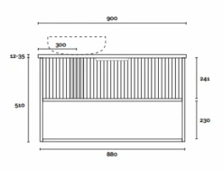 Merewether | 900mm Wall Hung Vanity 11 Merewether | 900mm Wall Hung Vanity -HERA BATHWARE merewether 900mm wall hung vanitycenter bowlcaesarstonedekton above countervanitiesmarquis 655657