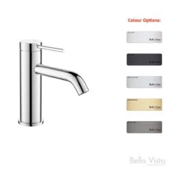 Mica Basin Mixer - Chrome, Black, Brushed Nickel, Gunmetal, French Gold