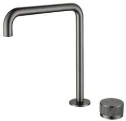 Mica Fluted Square/Goose Hob Sink/Basin Mixer Set -HERA BATHWARE mica fluted squaregoose hob sinkbasin mixer setgun metalgoose neckbella vista 632277