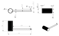 Mica Fluted Toilet Paper Holder -HERA BATHWARE mica fluted toilet paper holderfrench goldbathroom accessoriesbella vista 137824