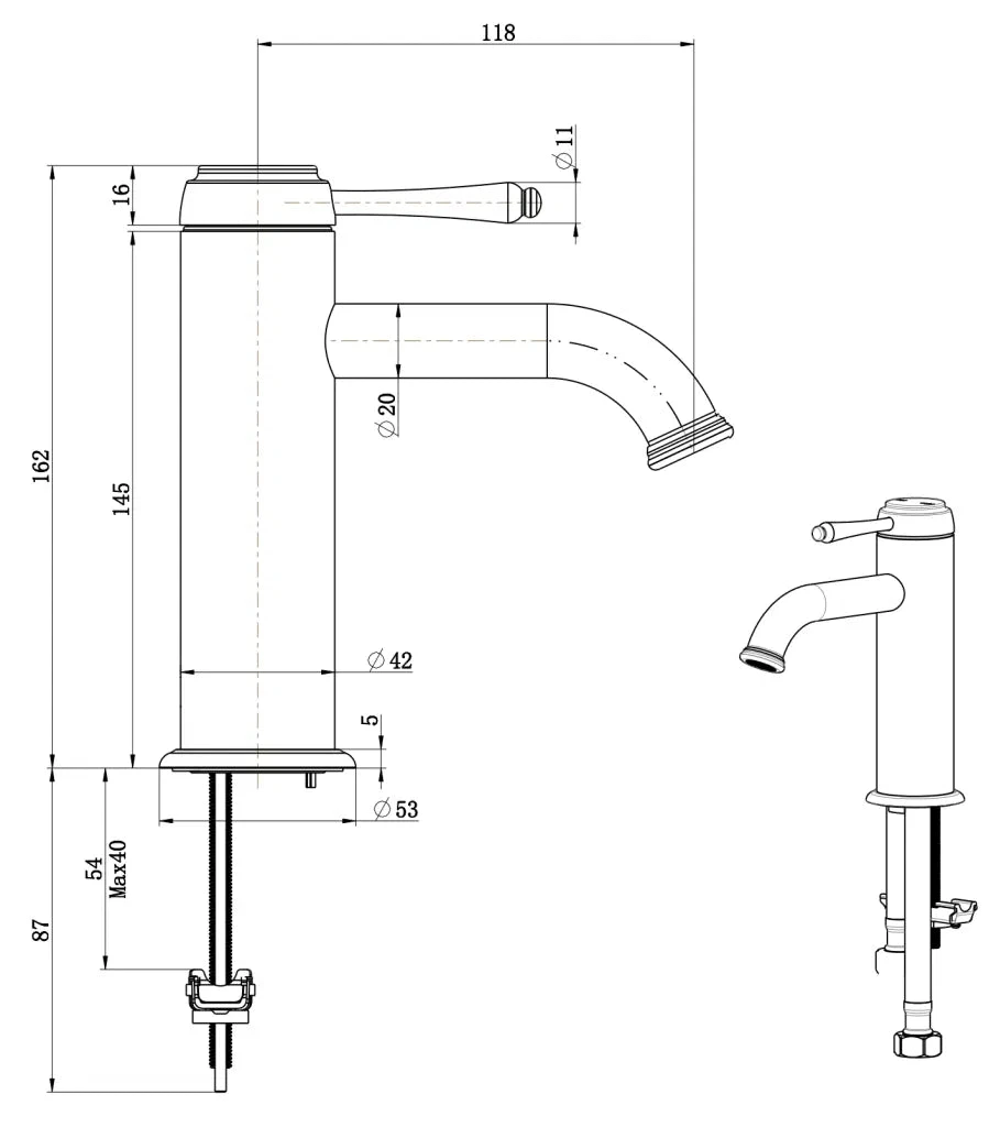 Mica Heritage Basin Mixer 6 Mica Heritage Basin Mixer - Image 6