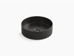 Mica Round Slim Basin 7 Mica Round Slim Basin -HERA BATHWARE mica round slim basinhoned blackkohler 382039