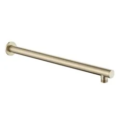 Mica Wall Shower Arm - 450mm Round -HERA BATHWARE mica wall shower arm 450mm roundbrushed goldshower armbella vista 385120