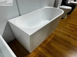 Milan Left Corner Bathtub -HERA BATHWARE milan left corner bathtubgloss white1500mmbathtubbest bm 134727
