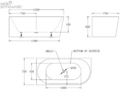 Milan Left Corner Bathtub -HERA BATHWARE milan left corner bathtubgloss white1500mmbathtubbest bm 459196