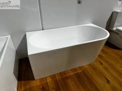 Milan Left Corner Bathtub -HERA BATHWARE milan left corner bathtubgloss white1500mmbathtubbest bm 487244