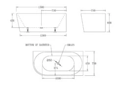 Millan Corner To Right 1500/1700mm Spa Bathtub -HERA BATHWARE millan corner to right 15001700mm spa bathtub3 large jets 8 mini jets1500mmbathtubbest bm 738940