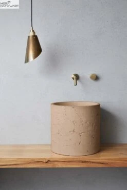 Millie Raw Basin (formerly Malta) -HERA BATHWARE millie raw basin formerly maltapastel peachnood co 421201