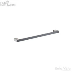 Milos - Single Towel Rail 400mm -HERA BATHWARE milos single towel rail 400mmchrometowel railbella vista 998151