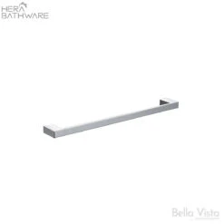 Milos - Single Towel Rail 400mm -HERA BATHWARE milos single towel rail 400mmchrometowel railbella vista 998621