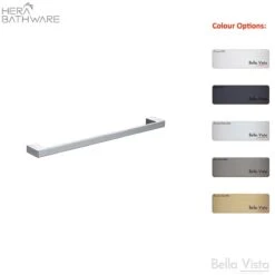 Milos - Single Towel Rail 800mm