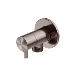 MINI CISTERN STOP | NERO -HERA BATHWARE mini cistern stop nerobrushed bronzetoilet buttonnero tapware 740879