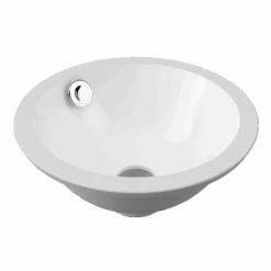 Mini Round Undermount Basin 260mm White Gloss -HERA BATHWARE mini round undermount basin 260mm white glossgloss whitetimberline 913409