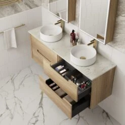 Moreno Wall Hung Vanity 600-1500mm -HERA BATHWARE moreno wall hung vanity 600 1500mmcabinet only600mmvanitiesaulic 936360