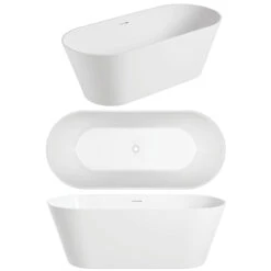 Nava Bath Tub Freestanding | Oceano -HERA BATHWARE nava bath tub freestanding oceanofreestanding1400mmbathtuboceano 820207