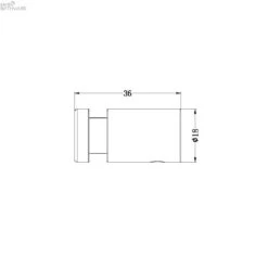 New MECCA Robe Hook 11 New MECCA Robe Hook -HERA BATHWARE new mecca robe hookgun metalrobe hooknero tapware 809641