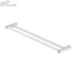 New Mecca Single Towel Rail 600/800mm Single/Double -HERA BATHWARE new mecca single towel rail 600800mm singledouble600mm single railchromenero tapware 443601