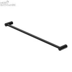 New Mecca Single Towel Rail 600/800mm Single/Double -HERA BATHWARE new mecca single towel rail 600800mm singledouble600mm single railchromenero tapware 584067