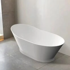 NEW YORK Gloss White Free Standing Bathtub -HERA BATHWARE new york gloss white free standing bathtubgloss white1500mmbathtubotti 324721