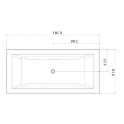 NEWBURY Island Plus 1800 Drop In Bath | Caroma -HERA BATHWARE newbury island plus 1800 drop in bath caromabathtubcaroma 936614