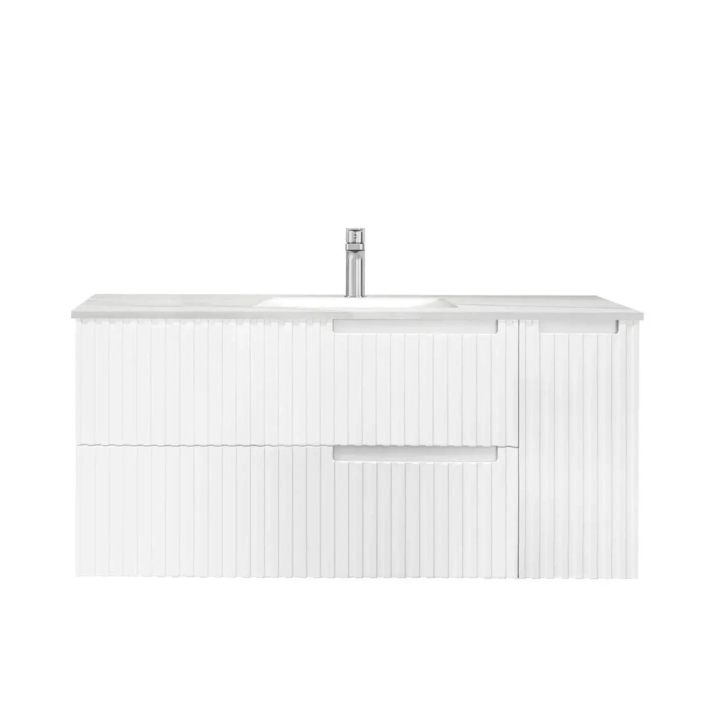 Noosa 1200mm Satin White Wall Hung Vanity 5 Noosa 1200mm Satin White Wall Hung Vanity - Image 5