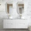 Noosa 1500mm Satin White Wall Hung Vanity