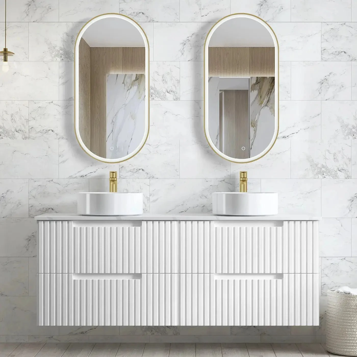 Noosa 1500mm Satin White Wall Hung Vanity 1 Noosa 1500mm Satin White Wall Hung Vanity