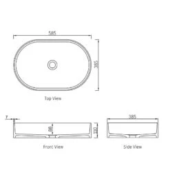 Noosa Soild Surface Basin -HERA BATHWARE noosa soild surface basinbasinotti 349760