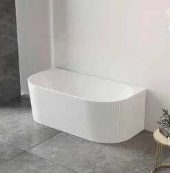 NORA Matte White Corner/Back To Wall Bathtub -HERA BATHWARE nora matte white cornerback to wall bathtubmatte white1500mmbathtubotti 509790