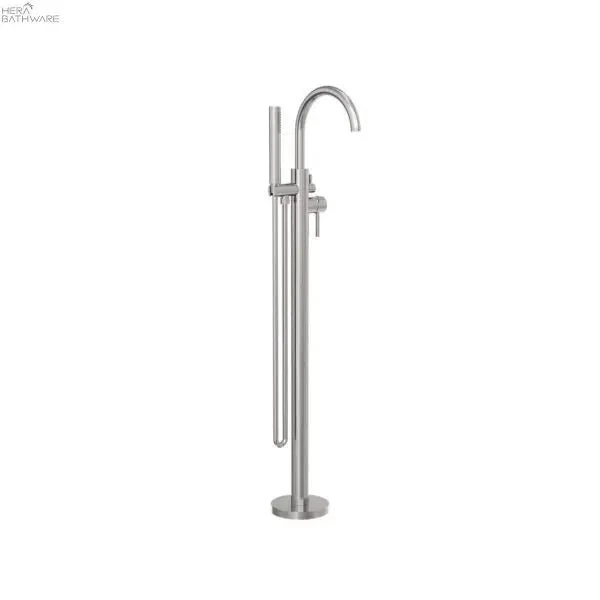 NOVA/Mecca Round Floor Mount Mixer With Handshower 4 NOVA/Mecca Round Floor Mount Mixer With Handshower - Image 4