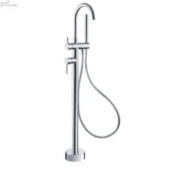 NOVA/Mecca Round Floor Mount Mixer With Handshower