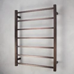 Oil Rubbed Bronze Round Heated Ladder Towel Rails (240V) 13 Oil Rubbed Bronze Round Heated Ladder Towel Rails (240V) -HERA BATHWARE oil rubbed bronze round heated ladder towel rails 240vbrushed bronze600w800hmm 7 bars square barsheated towel railradiant 941335