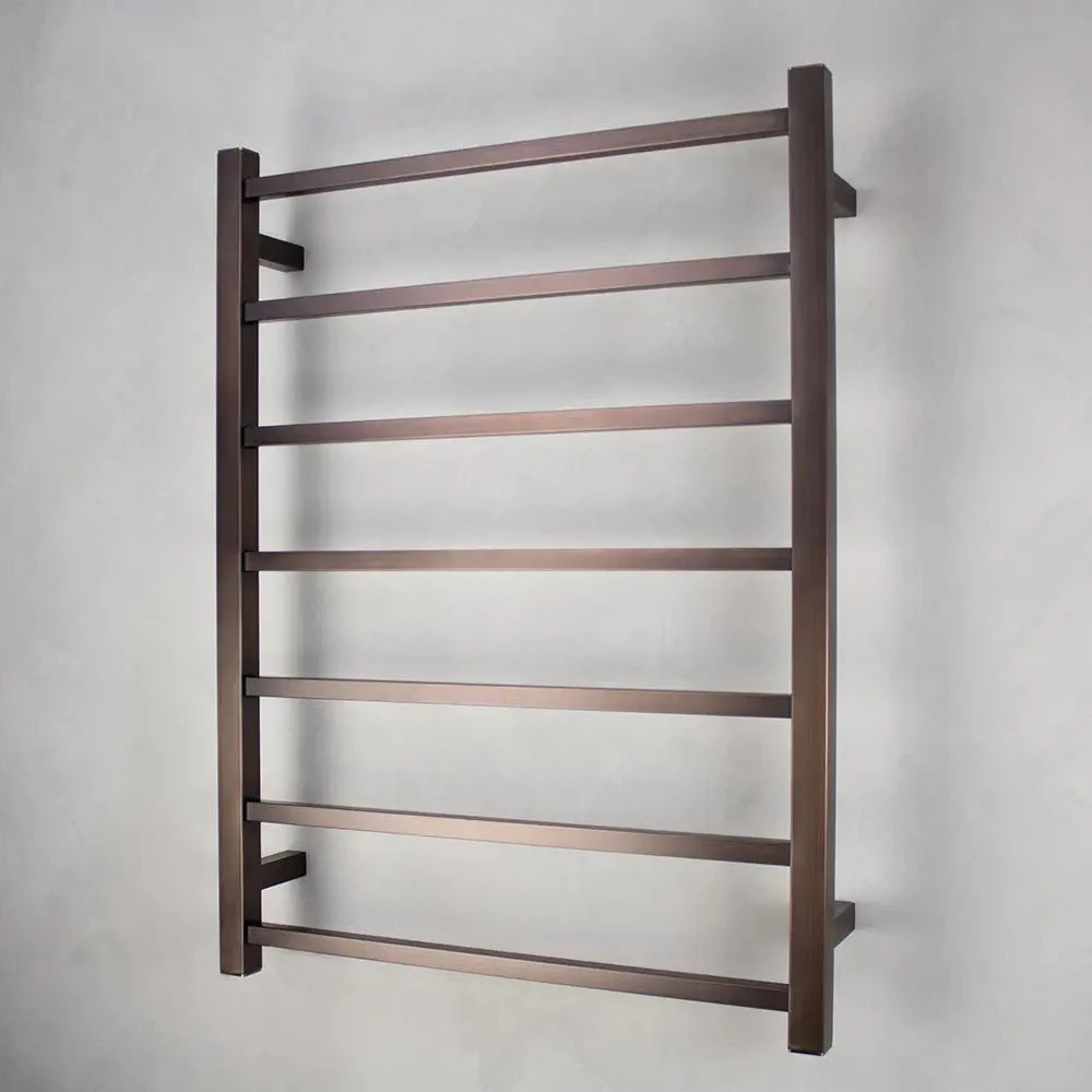 Oil Rubbed Bronze Round Heated Ladder Towel Rails (240V) 7 Oil Rubbed Bronze Round Heated Ladder Towel Rails (240V) - Image 7