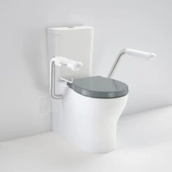 OPAL Cleanflush Easy Height Wall Faced Close Coupled Suite With Nurse Call Armrest | CAROMA 17 OPAL Cleanflush Easy Height Wall Faced Close Coupled Suite With Nurse Call Armrest | CAROMA -HERA BATHWARE opal cleanflush easy height wall faced close coupled suite with nurse call armrest caromanurse call armrest rightdouble flap seat anthracite greytoiletcaroma 161336