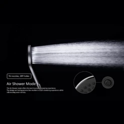 Mecca Rail Shower With Air Shower | NERO 19 Mecca Rail Shower With Air Shower | NERO -HERA BATHWARE opal hand shower bracket with air shower ii nerobrushed bronzehand showernero tapware 163287