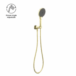 Opal Hand Shower Bracket With Air Shower II | Nero -HERA BATHWARE opal hand shower bracket with air shower ii nerobrushed goldhand showernero tapware 772585