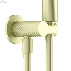 Opal Hand Shower Bracket With Air Shower | Nero -HERA BATHWARE opal hand shower bracket with air shower nerobrushed goldhand showernero tapware 193696