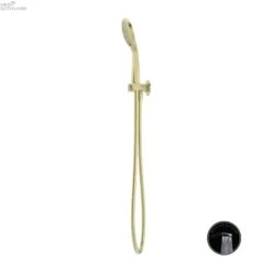 Opal Hand Shower Bracket With Air Shower | Nero -HERA BATHWARE opal hand shower bracket with air shower nerobrushed goldhand showernero tapware 578964