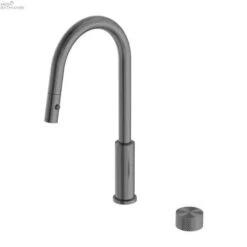 Opal Progressive Pull Out Sink Mixer With Vegie Spray Function -HERA BATHWARE opal progressive pull out sink mixer with vegie spray functiongraphitekitchen mixernero tapware 219043
