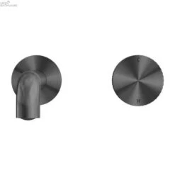 Opal Progressive Wall Basin/Bath Mixer Trim Kits -HERA BATHWARE opal progressive wall basinbath mixer trim kits120mmbrushed bronzewall basin mixernero tapware 267713