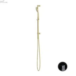 OPAL Rail Shower With Air Shower | Nero 13 OPAL Rail Shower With Air Shower | Nero -HERA BATHWARE opal rail shower with air shower nerobrushed nickelshower railsnero tapware 705481