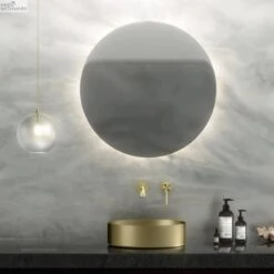 OPAL Stainless Steel Round Basin 400mm | NERO | NRB401R -HERA BATHWARE opal stainless steel round basin 400mm nero nrb401rbrushed goldabove counter basinnero tapware 524526