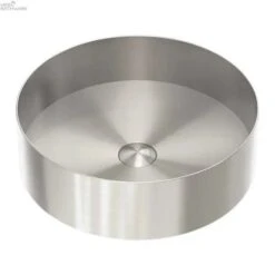 OPAL Stainless Steel Round Basin 400mm | NERO | NRB401R -HERA BATHWARE opal stainless steel round basin 400mm nero nrb401rbrushed nickelabove counter basinnero tapware 894458