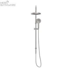 OPAL Twin Shower Set | Nero -HERA BATHWARE opal twin shower set nerobrushed bronzeshower setnero tapware 777942