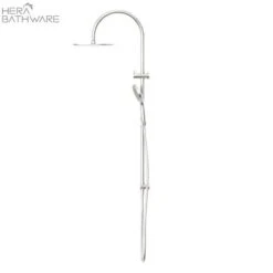 OPAL Twin Shower With Air Shower II | Nero -HERA BATHWARE opal twin shower with air shower ii nerobrushed nickelshower setnero tapware 483587